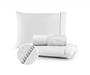 Imagem de Roupa de Cama Casal Queen Size Jogo Lençol 400 Fios Micropercal 3 Pçs Toque Macio Premium