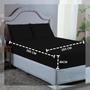 Imagem de Roupa de Cama King Size 400 Fios 4 peças com Virol Hotel Pousada Macio Acetinado