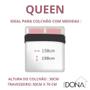 Imagem de Roupa de Cama Queen 400 Fios 4 Peças Toque Acetinado 100% Macio Casa Dona