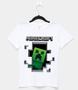 Imagem de Roupa De Criança Camiseta Minecraft Infantil Kit Com 2 Peças