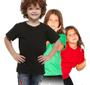 Imagem de Roupa De Criança Infantil Menina Menino Básica Lisa Camiseta