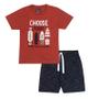 Imagem de Roupa de menino Kit 3 Conjuntos Verão bermuda e camiseta