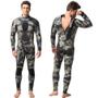 Imagem de Roupa de Mergulho Neoprene 3mm Camuflada Pesca Caça Rio Mar