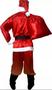 Imagem de Roupa Fantasia Papai Noel Adulto Cetim Kit 8 Itens Natal Xgg