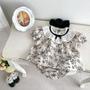 Imagem de Roupa Floral De Verão Para Meninas, Laço, Gola Peter Pan, Camisa, Shorts, Conjunto De Princesa, 2