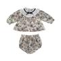 Imagem de Roupa Floral De Verão Para Meninas, Laço, Gola Peter Pan, Camisa, Shorts, Conjunto De Princesa, 2