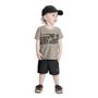 Imagem de Roupa Infantil Masculina Conjunto Camiseta Bermuda da Elian