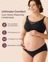 Imagem de Roupa Íntima de Maternidade Momcozy - Sem Costura, Algodão, Pacote com 4