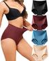 Imagem de Roupa íntima LEVAO Tummy Control High Waisted Seamless, pacote com 4