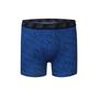 Imagem de Roupa íntima masculina New Balance de 3,5 polegadas, cuecas boxer de alto desempenho (pacote com 4), preta/Team Royal/branca/estampa magnética, pequenas