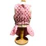 Imagem de Roupa Pet Vestido Pelo Rosa e Colete Dudog Vest