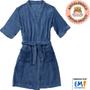 Imagem de Roupão Plush Microfibra Kimono Unissex Feminino e Masculino Atlântica - Emcompre