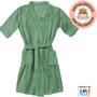 Imagem de Roupão Plush Microfibra Kimono Unissex Feminino e Masculino Cidreira Atlântica - Emcompre