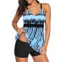 Imagem de Roupas de banho Tankini Zando Tummy Control Plus Size 3X