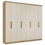 Imagem de Roupeiro Casal 8 Portas THB Milan, Cappuccino/Off White, 240 cm