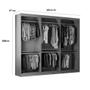 Imagem de Roupeiro Casal Closet Light Com 3 Prateleiras Moderna Branco
