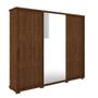 Imagem de Roupeiro Fortuno espelho porta correr 100% MDF 2.74m Jacaran