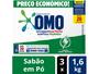 Sabão em Pó Omo Lavagem Perfeita - Sanitiza e Higieniza Concentrado 1,6kg 3 Unidades Imagem de Sabão em Pó Omo Lavagem Perfeita