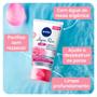 Imagem de Sabonete, Esfoliante e Máscara Facial Nivea Aqua Rose 3 em 1 150ml