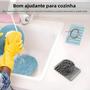 Imagem de Saboneteira Autodrenante De Silicone Multifuncional Antiderrapante Sem Perfuração Rack De