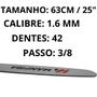 Imagem de Sabre Saibro Profissional Motosserra 42 Dentes 25 63CM 3,8 1,6 MM Stihl MS 360 361 381 382 660 661 Manfra
