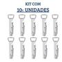 Imagem de Saca Rolha Abridor Lata De Vinho Inox Reforçado Kit 10