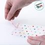 Imagem de Saco Adesivado Decorado com Aba - Dots Colors - 100 unidades - Cromus - Rizzo