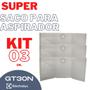 Imagem de Saco Aspirador de Pó Electrolux Descartável GT30N Mod. Novo Refil Compatível Eletrolux com bocal de encaixe 45 mm com 03