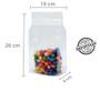 Imagem de Saco Box Pouch Transparente Com Zip 16X26+8cm