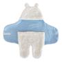Imagem de Saco De Dormir Bebê Cueiro Cobertor Swaddle Urso Touca Luva