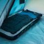 Imagem de Saco de Dormir Com Bolsa P/Transporte E Capuz Preto Com Azul até 12- Nautika 