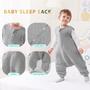Imagem de Saco de Dormir HOMEAL para Crianças (3-5 anos) com Pés - 1.0 TOG