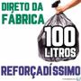 Imagem de Saco De Lixo 100 Litros 50 Un Preto Reforçadíssimo