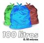 Imagem de Saco De Lixo 100 Litros Colorido Reforçado 0,10 Micras 100u