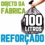 Imagem de Saco De Lixo 100 Litros Preto Reforçado - 100 Unidades