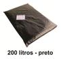 Imagem de Saco De Lixo 10Kg 200 Litros Preto 200L Reforçado 0,2 Micras