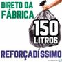 Imagem de Saco De Lixo 150 Litros 400 Un Preto Reforçadíssimo