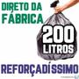 Imagem de Saco De Lixo 200 Litros 200 Un Preto Reforçadíssimo