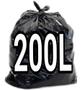 Imagem de Saco De Lixo 200 Litros Preto 100Un Resistente