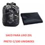 Imagem de Saco De Lixo 20l Preto Reforçado 100 Unidades Fabricante