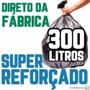 Imagem de Saco De Lixo 300 Litros 100 Un Preto Super Reforçado