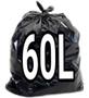 Imagem de Saco De Lixo 50 Litros Preto 100 Unid. Resistentes