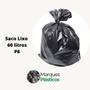 Imagem de Saco de Lixo 60 litros Reforçado - Pacote com 10, 20 ou 50 Unidades