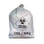 Imagem de Saco de Lixo Hospitalar Resíduo Infectante Classe II Branco Embalac - 100L 75x105cm - pct 100 Unidades