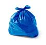 Imagem de Saco de Lixo Reforçado em Rolo Picotado Azul Reciclável Ecológico