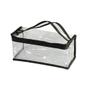 Imagem de Saco de Maquiagem Retangular Transparente em PVC - Organizador para Maquiagem e Cosméticos