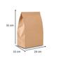 Imagem de Saco de papel kraft delivery liso g 15kg 24x15x31 cm com 50 unid - pluma