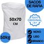 Imagem de Saco de Ráfia Branco Novo 50 x 70 Até 50 Kg Kit 100 peças