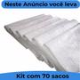 Imagem de Saco De Ráfia Branco Novo 50 X 70 Até 50 Kg Kit 70 Peças