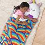 Imagem de Saco Dormir Infantil Juvenil Plush Almofada Pelúcia Animais Viagem 150x50